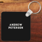 おもしろい赤青白退職日程計画 キーホルダー (裏面)