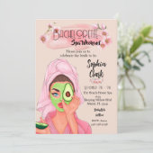 おもしろい赤面バチェロレッテスパ週末招待状 招待状 (スタンド正面)