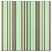 おもしろい赤、白、緑のクリスマスインスパイア線 ファブリック (見本)