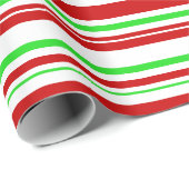 おもしろい赤、白、緑のクリスマスインスパイア ラッピングペーパー (ロールコーナー)