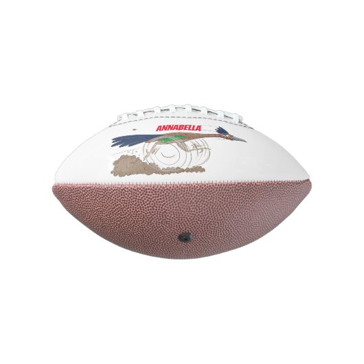 おもしろい走り鳥イラストレーション アメリカンフットボール (回転270)