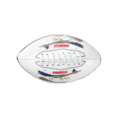 おもしろい走り鳥イラストレーション アメリカンフットボール (正面)