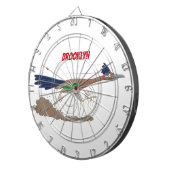 おもしろい走り鳥イラストレーション ダーツボード (正面右)