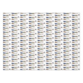 おもしろい走り鳥イラストレーション テーブルクロス (正面(横))