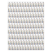 おもしろい走り鳥イラストレーション テーブルクロス (正面)