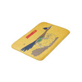 おもしろい走り鳥イラストレーション バスマット (アングル)