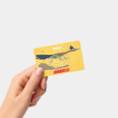 おもしろい走り鳥イラストレーション バッジ (Handheld)