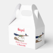 おもしろい走り鳥イラストレーション フェイバーボックス (裏面サイド)