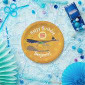 おもしろい走り鳥イラストレーション ペーパープレート (パーティー)