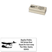 おもしろい走り鳥イラストレーション ラバースタンプ (押印)