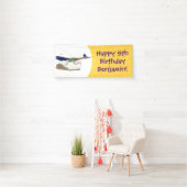 おもしろい走り鳥イラストレーション 横断幕 (インサイチュ)