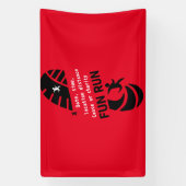 おもしろい走イベント原因慈善事業プロモーションTシャツコフ 横断幕 (縦)