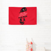 おもしろい走イベント原因慈善事業プロモーションTシャツコフ 横断幕 (インサイチュ)