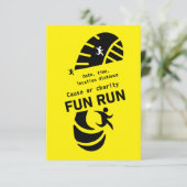 おもしろい走イベント原因慈善事業プロモーションTシャツ サンキューカード (スタンド正面)