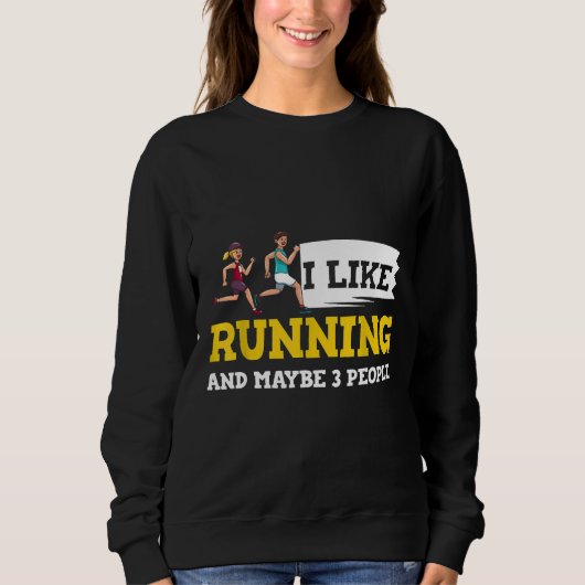 おもしろい走ギフトハーフマラソンUltra Runner走 スウェットシャツ (正面)
