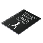 おもしろい走ギフト可愛いモダントライアスロン ノートブック (左側)