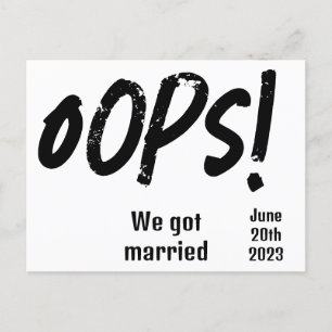 おもしろい走得結婚したった ポストカード
