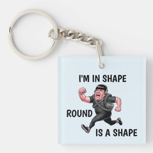 おもしろい走男 キーホルダー (正面)