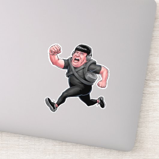 おもしろい走男 シール (詳細)