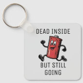 おもしろい走電池 キーホルダー (正面)