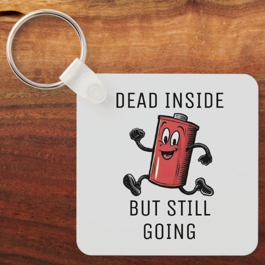 おもしろい走電池 キーホルダー (正面)