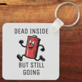 おもしろい走電池 キーホルダー (裏面)