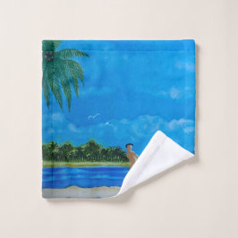 おもしろい走 ウォッシュタオル