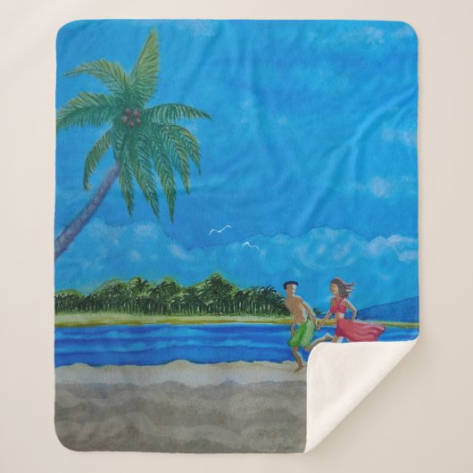 おもしろい走 シェルパブランケット (正面)