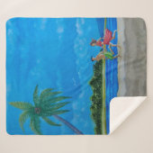 おもしろい走 シェルパブランケット (正面(横))