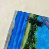 おもしろい走 ビーチタオル (インサイチュ)