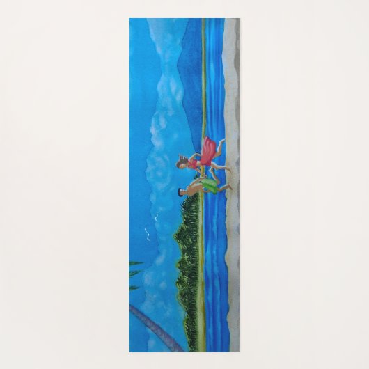 おもしろい走 ヨガマット (裏面)