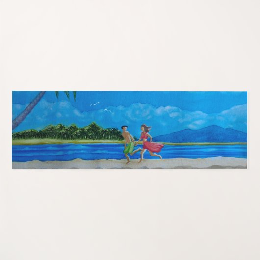 おもしろい走 ヨガマット (正面(横))