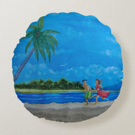 おもしろい走 ラウンドクッション