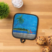 おもしろい走 鍋敷き (トップダウン)