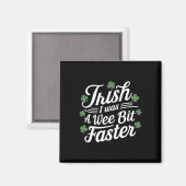 おもしろい走St patricks dayアイリッシュ私はウィー・ビだった マグネット (正面/裏面)