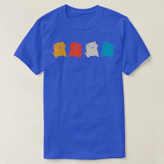 おもしろい踊りキャッツディスコ猫ミームレトロパーティーCa Tシャツ (デザイン正面)