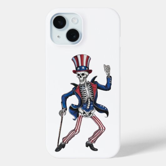 おもしろい踊りスケルトン電話ケース Case-Mate iPhoneケース (裏面)