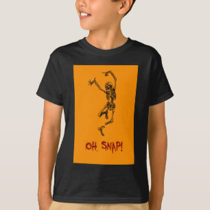 おもしろい踊りスケルトンOHスナップ Tシャツ