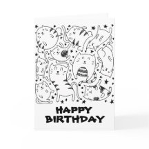 おもしろい踊りネコドゥルズハッピーバースデー