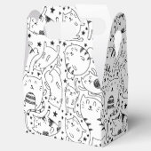 おもしろい踊り猫のイラストレーション フェイバーボックス (オープン)