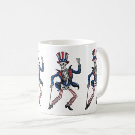 おもしろい踊り骨格 コーヒーマグカップ