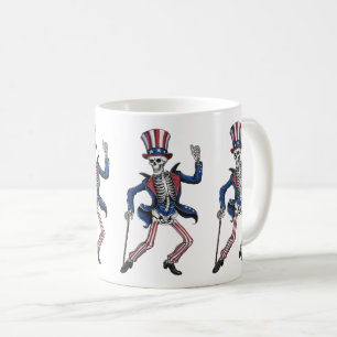 おもしろい踊り骨格 コーヒーマグカップ