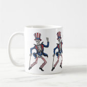 おもしろい踊り骨格 コーヒーマグカップ (左)