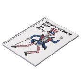 おもしろい踊り骨格 ノートブック (左側)