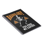 おもしろい踊り骨格X線放射線科ユーモア ノートブック (右側)