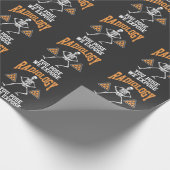おもしろい踊り骨格X線放射線科ユーモア ラッピングペーパー (角)