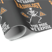 おもしろい踊り骨格X線放射線科ユーモア ラッピングペーパー (ロールコーナー)