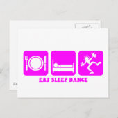 おもしろい踊り ポストカード (正面/裏面)