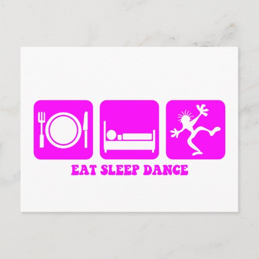 おもしろい踊り ポストカード (正面)