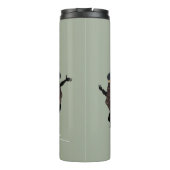 おもしろい踊りRABBIパーソナライズされた with文字 タンブラー (裏面)